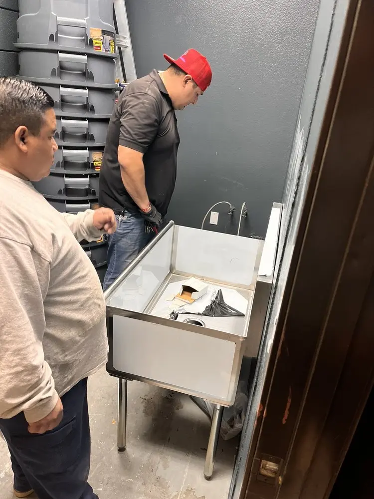 Commercial plumbing and sink installation in Calimesa